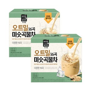 녹차원 16곡 오트밀 미숫 곡물차, 400g, 2개, 400g