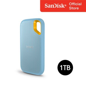 샌디스크 외장SSD Exteme 익스트림 방수 방진 휴대용 포터블 SSD E61 1TB 스카이블루, 1024GB