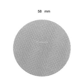 재사용 가능한 커피 필터 스크린 51 53 58mm 내열성 메쉬 포타필터 바리스타 만들기 에스프레소 기계용 퍽 스크린, 150um-1mm_58mm, 3) 150um-1mm - 58mm, 1개