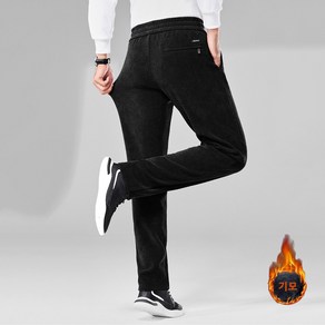 남성 가을겨울 기모 골덴바지 스판 캐주얼 밴딩 일자 와이드 팬츠 Men's casual pants