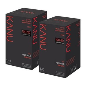 맥심 카누 마일드 로스트 미니 120t x2 총 240t 아메리카노, 2박스, 120개입