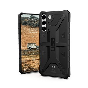 URBAN ARMOR GEAR UAG 디자인 삼성 갤럭시 S22 플러스 케이스 블랙 러기드 경량 슬림 충격 방지 패스파인더 보호 커버 [6.6인치 스크린]