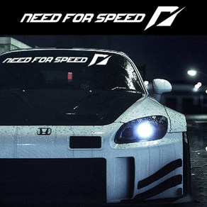 NEED FOR SPEED 스티커 자동차 앞유리 롱라인 튜닝 데칼스티커, 1개, 니드포스피드 반사화이트 90cm