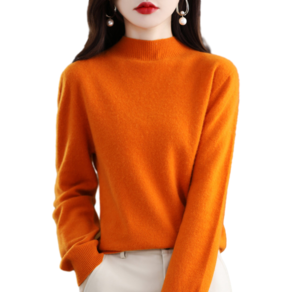 여성용 반폴라 루즈핏 이너 보송보송 니트 티 Women's Knitwear 뉴타임즈 P319U899