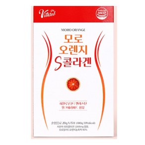 VITASOL 모로오렌지 S콜라겐 20g MORO ORANGE 히알루론산 15포 약15일, 300g, 1개