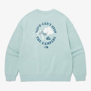 [국내정식매장] 노스페이스 맨투맨 The North Face M'S CAMP EVERYDAY SWEATSHIRTS - MINT 티셔츠