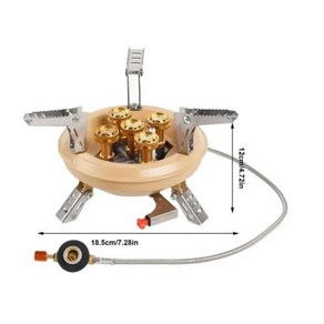 BRS 캠핑 화구 휴대용 미니 캠프 스토브 16000W 5 코어 강력 가스 야외 관광 피크닉 용광로 BRS-201, 1개