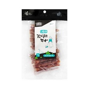 내품애 닭고기 오리고기 강아지 육포 간식 180g, 1개