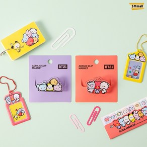 BT21 아크릴클립마그넷, 퍼플