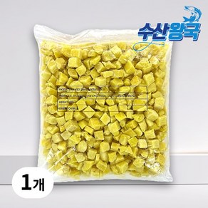 수산왕국 냉동 스팀 고구마 토핑 다이어트 다이스 큐브 1kg, 1개