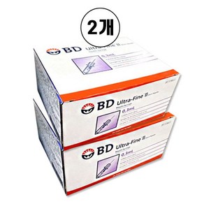 BD 인슐린 주사기 울트라파인 0.3ml 31G 8mm, 2개