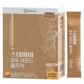 미토 스테비아 호두아몬드율무차 360g(18g x 20T) 무설탕 제로슈가, 18g, 1개입, 20개