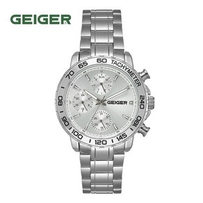 가이거[GEIGER] [백화점 정품] 가이거 남성 멀티펑션 메탈시계 GE8031 (42mm) 4종 택 1