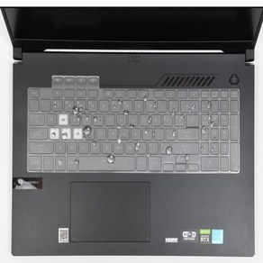 TPU 노트북 키보드 커버 프로텍터 AS TUF 게이밍 F17 FX707Z FX507 ZM ZE ZC 17.3 인치, 02 Black, 1개