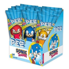 PEZ Sonic The 0.58-Ounce Assorted Candy Dispensers (Individually Pack of 12)