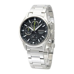 SEIKO SSB419P1 세이코 손목시계 쿼츠 크로노그래프 블랙 해외 모델