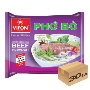 비폰 포보 베트남 쌀국수 즉석라면 소고기맛, 60g, 30개