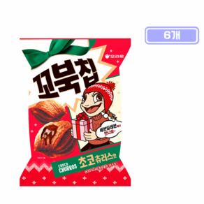 오리온 꼬북칩 초코츄러스맛 겨울한정판, 6개, 80g