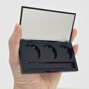 케이스 공용기 섀도우 3구 공팔레트 거울내장 팔레트, 1개