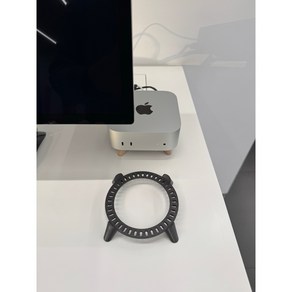 Apple Mac Mini M4 전용 스탠드 거치대, 1개, 블랙