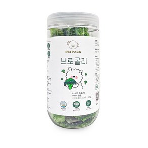 펫팩 동결건조 간식 1개 40g 브로콜리, 25g