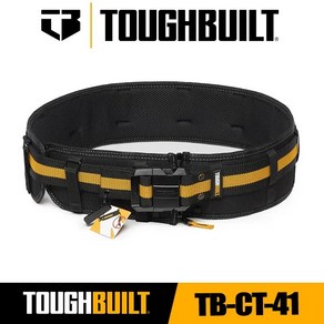 TOUGHBUILT TB-CT-41 허리 보호 도구 벨트 두껍고 넓어진 옥스포드 천 행잉 버클 시스템, 01 TB-CT-41, 01 CHINA