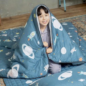 아르떼베딩 키즈침구 부드러운 모달 어린이 초등학생 차렵이불 패드_우주여행, 옐로우, 이불단품, 봄가을용