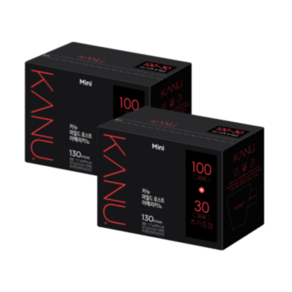 맥심 미니카누 마일드100T+30개 x2 260T, 카누 미니 마일드 130T+130T, 2개, 130개입, 0.9g