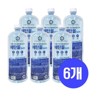 현대오일뱅크 프리미엄 에탄올 워셔액, 6개, 1.8L