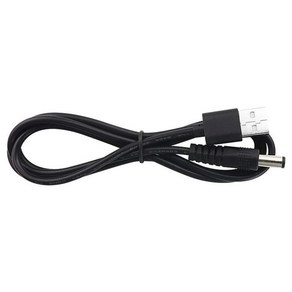 5v 1a Dc 전원 공급 장치 5.5x2.1mm usb-dc 5521 플러그 케이블 0.5m 1 m 2m 검정색 충전기, dc 5521 1m, 1개