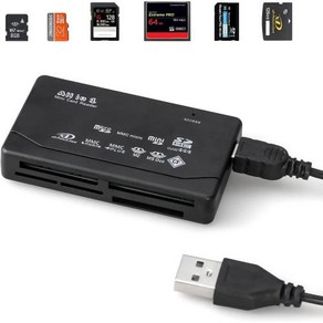 카드리더기 올인원 메모리 리더 USB 외장 SD SDHC 미니 마이크로 M2 MMC XD CF MP3 디지털 카메라용