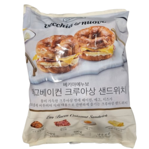 베키아에누보 에그베이컨 크루아상 샌드위치 아이스박스포장, 6개, 115g