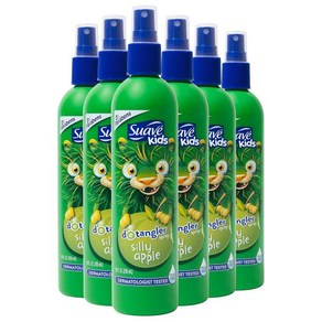 Suave Kids Detangle Spay Fo Tea-Fee Styling Silly Apple Dematologist-Tested Hai Fomula 10 Fl, 1개