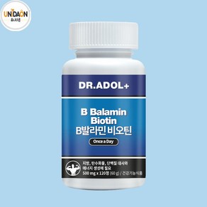 (2개월분) 닥터아돌 비오틴 B발라민 500mg 120정 비타민제, 1개