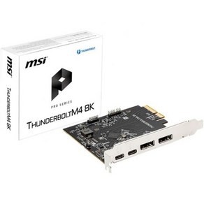 MSI ThundeBOLTM4 8K Thundebolt 4 컨트롤러 PCIe 3.0 X4, 1개