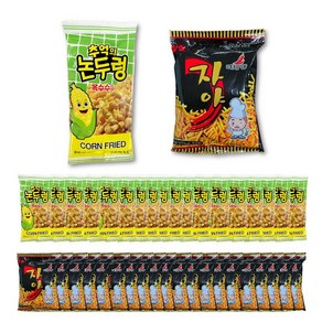 논두렁45g 10봉 + 자야30g 10봉 추억의 옛날과자 세트, 45g, 1세트