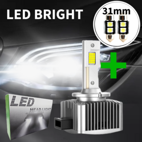 HID 브라이트 LED 전조등 양면형 30LED 벌브 D1S D3S D5S D2S D8S