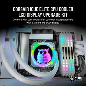 【Amazon.co.jp 한정】 CORSAIR Elite LCD upgrade -Ice- CPU 수냉 쿨러 업그레이드 전용 스크린 킷 아이스