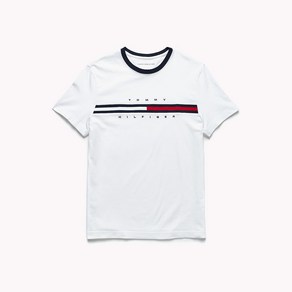 TOMMY HILFIGER 타미힐피거 플래그 로고 반팔 티셔츠