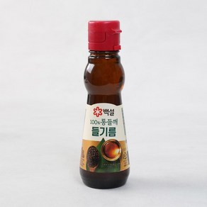 [메가마트]CJ 백설 100% 통들깨 들기름 160ml, 1세트