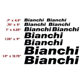 BIANCHI 자전거 사이클링 프레임 비닐 컷 스티커 데칼 색상, 01 Black, 1개