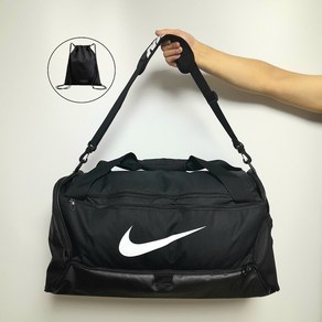 나이키 가방 더플백 남자 여자 크로스백 운동 스포츠 헬스 여행 더핏트 슈즈백 증정, M 60L, 블랙, 1개