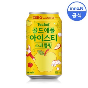 티로그 제로 아이스티 골드애플, 24개, 355ml