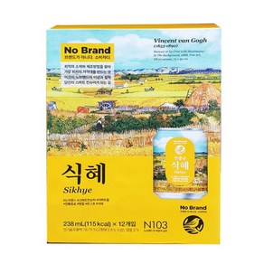 노브랜드 식혜 238ml 12캔 X 6개, 72개