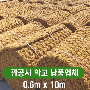 그린 야자매트 폭 0.6m x 길이 10m x 두께 35T 이중합사 사용 관공서납품업체