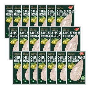 [냉장]하림 수비드 닭가슴살 바질&올리브 100g, 20개