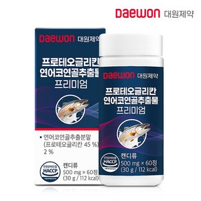 대원제약 프로테오글리칸 연어코연골추출물 프리미엄 500mg x 60정, 1개