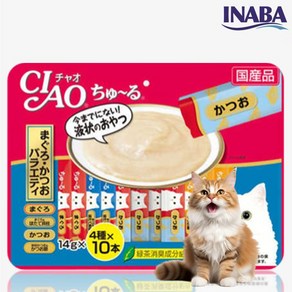 챠오츄르 고양이 간식, 참치&가다랑어, 560g, 1개