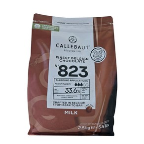 칼리바우트 33.6% 커버춰 823 밀크초콜릿 2.5kg 초코렛, 1개