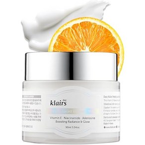 Dea Klais 클레어스(Klais) 보습 크림 프레시리 주스드 비타민 E 마스크 90ml 비건 모공 나이트 케어, 1개, 1개입